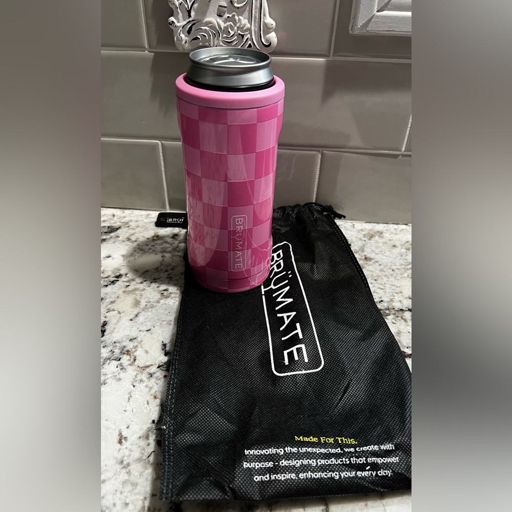 Brumate Hopsulator Slim x Krista pink check